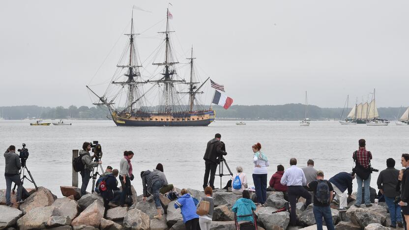 Burlaivis „Hermione“ pakartojo kelionę į Ameriką