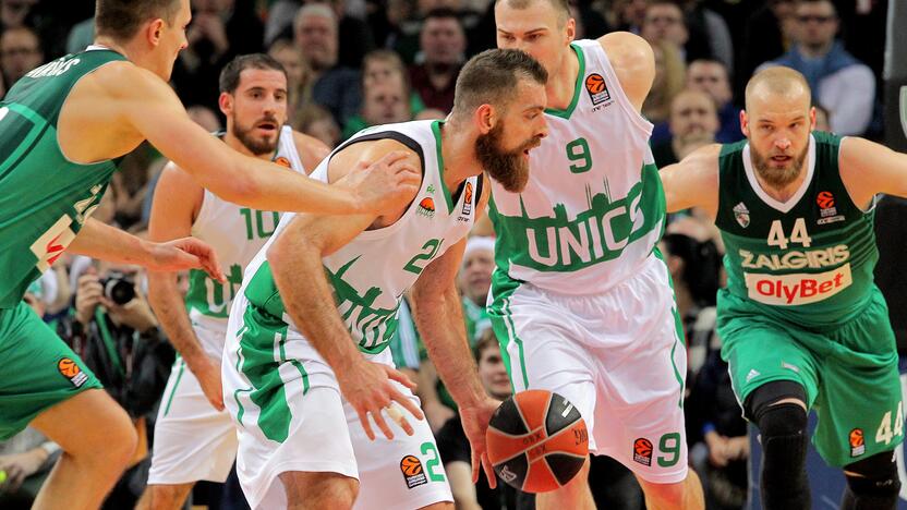 Eurolyga: „Žalgiris“ – „Uniks“ 80:88