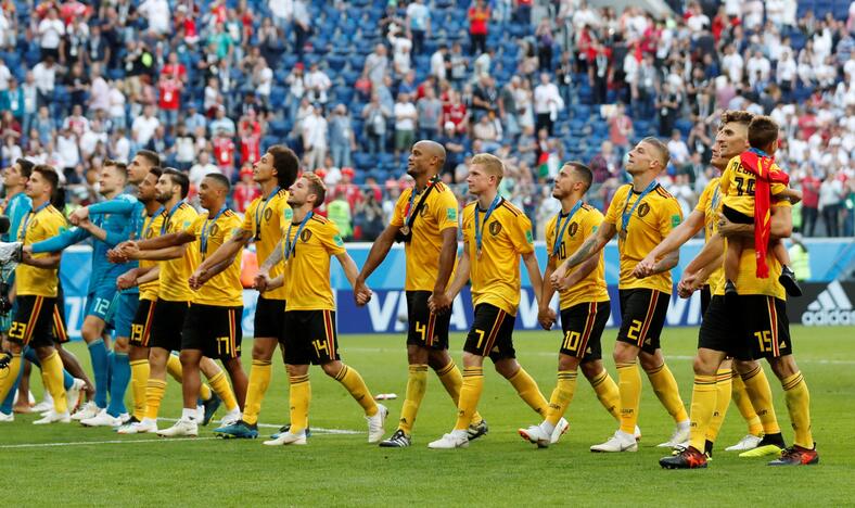 Pasaulio futbolo čempionatas: Belgija - Anglija 2:0