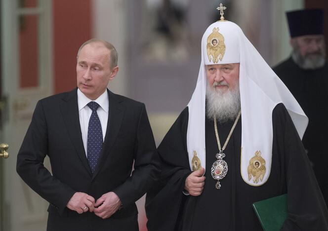 Vladimiras Putinas ir Rusijos Ortodoksų Bažnyčios patriarchas Kirilas