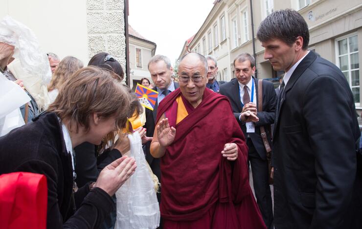 Tibeto dvasinis vadovas Dalai Lama – trečiąkart Lietuvoje