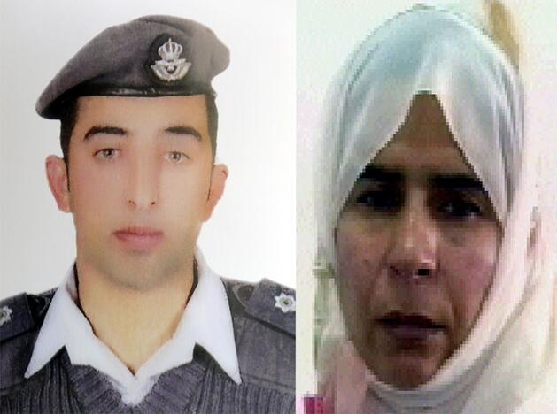 Muazas al Kasasbeh ir Sajidą al Rishawi