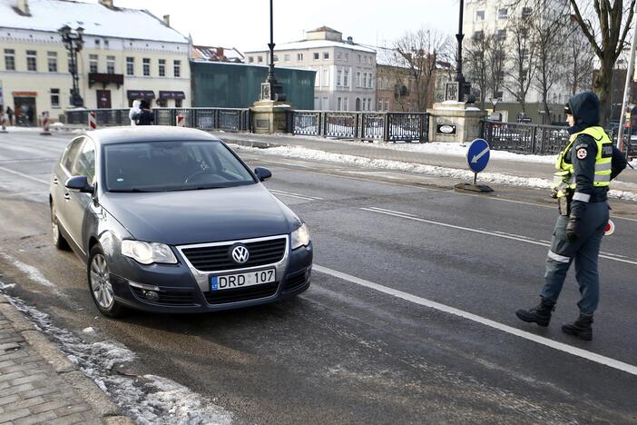 Policijos reidas senamiestyje