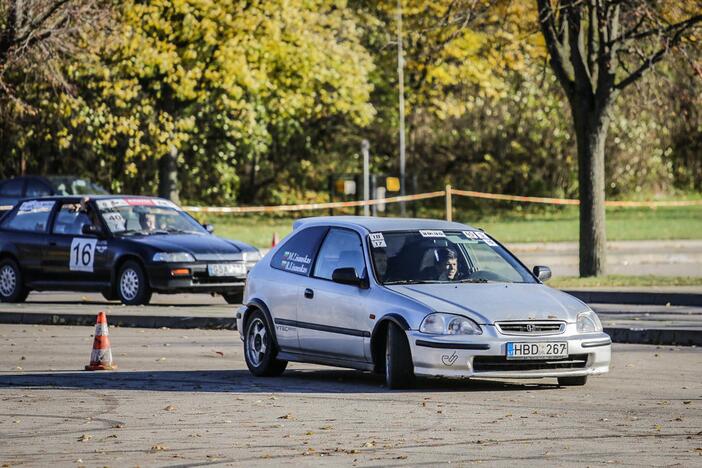 Žiemos sezoną greičio mėgėjai pasitiko „Pajūrio slalomu“