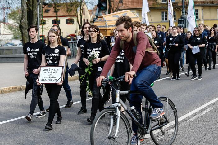 Studentų gedulo akcija