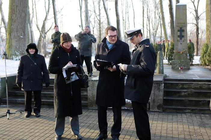 Iškilmingoje ceremonijoje pagerbti žuvusieji už Klaipėdos kraštą