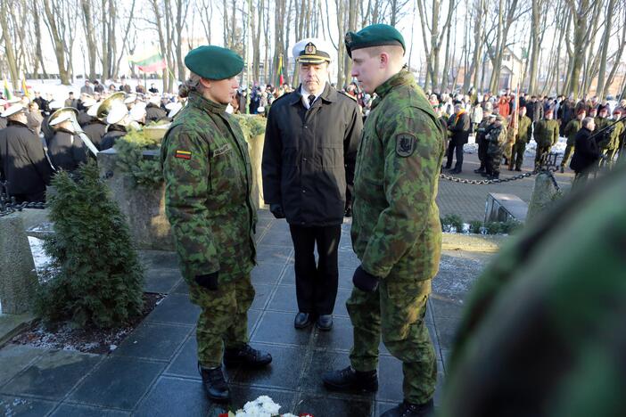 Iškilmingoje ceremonijoje pagerbti žuvusieji už Klaipėdos kraštą