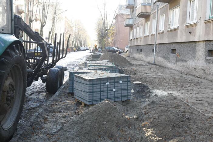 I. Kanto gatvėje bus persodinami medžiai ir remontuojami šaligatviai