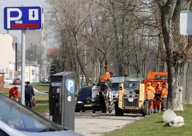 Klaipėdoje duobių remontas pradėtas anksčiau