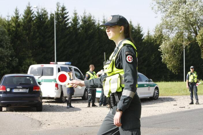 Policijos reidas Liepojos gatvėje