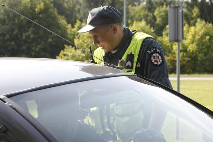 Policijos reidas Liepojos gatvėje