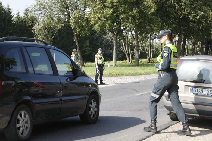 Policijos reidas Liepojos gatvėje