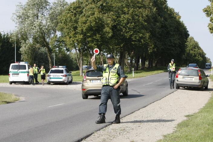 Policijos reidas Liepojos gatvėje