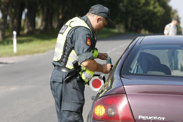 Policijos reidas Liepojos gatvėje