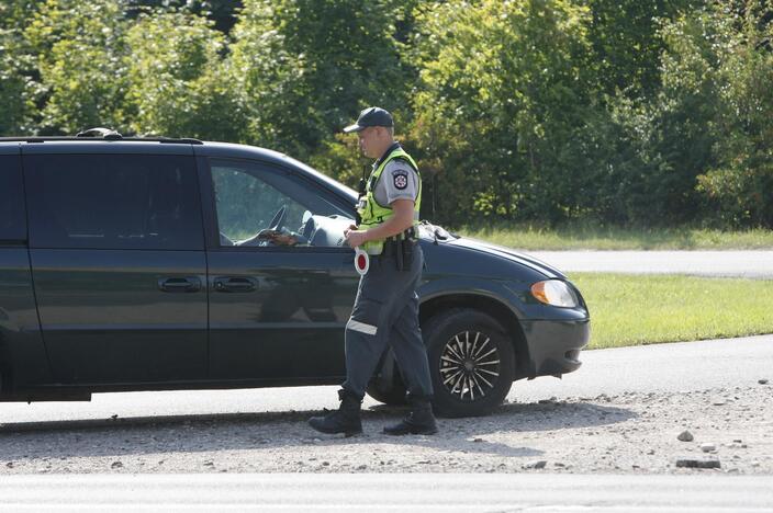 Policijos reidas Liepojos gatvėje