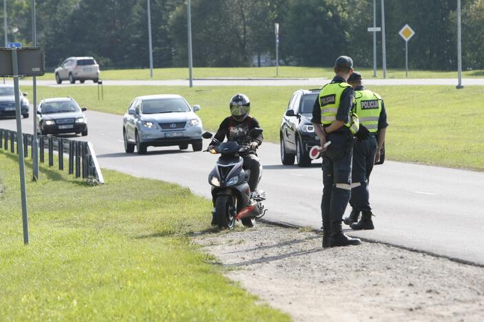 Policijos reidas Liepojos gatvėje