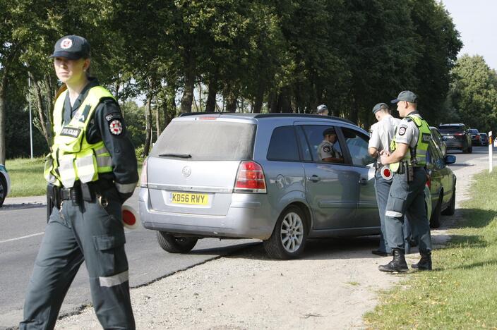 Policijos reidas Liepojos gatvėje