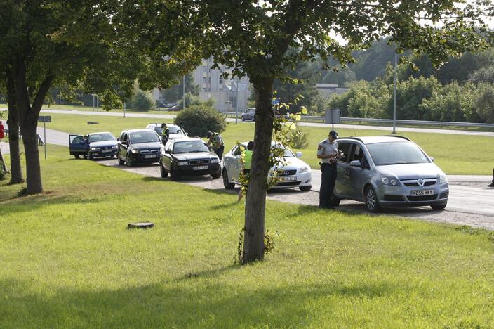 Policijos reidas Liepojos gatvėje