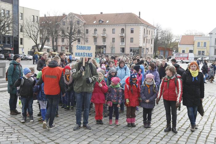 Skautų žygis Klaipėdoje