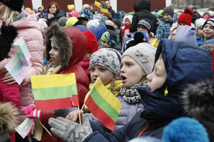 Mažieji patriotai jau atšventė Nepriklausomybės dieną