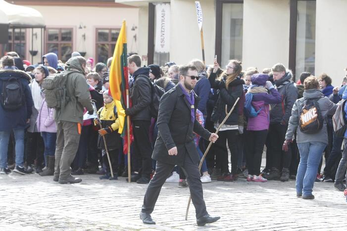 Skautų žygis Klaipėdoje