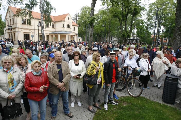 Stasio Povilaičio parašo atidengimas Palangoje