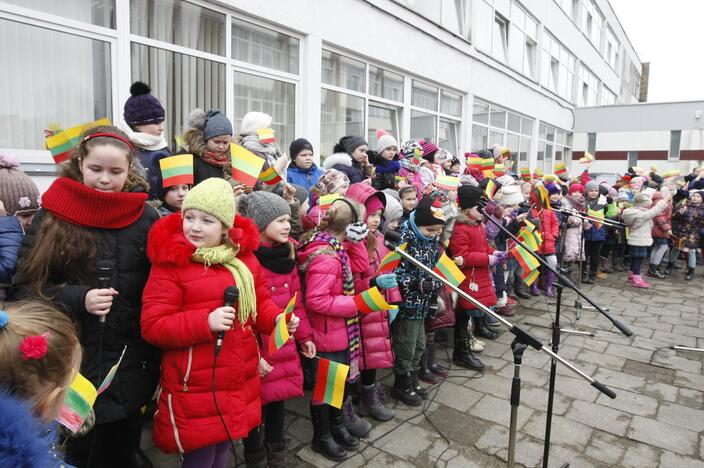 Mažieji patriotai jau atšventė Nepriklausomybės dieną