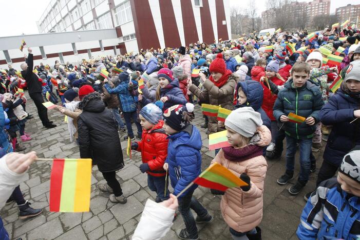 Mažieji patriotai jau atšventė Nepriklausomybės dieną