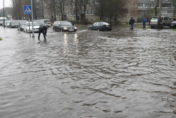 Potvynis Klaipėdoje 2017