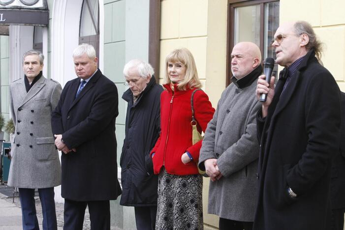 Legendiniam aktoriui V. Kancleriui – memorialinė lenta