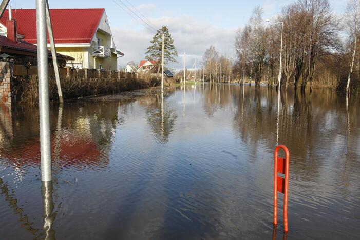 Purmaliuose vanduo tuoj sieks namų stogus