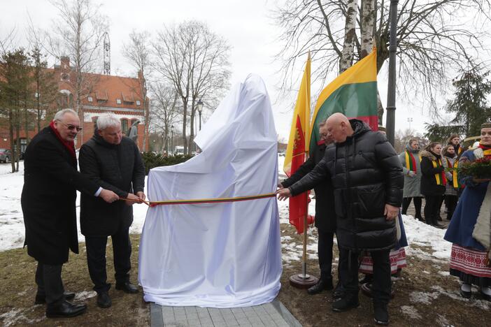  Alfonsui Žaliui biusto atidengimo ceremonija