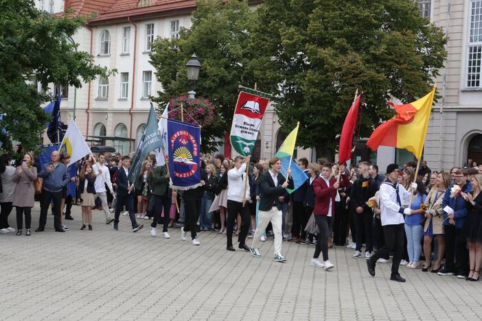 Lietuvininkų aikštėje – pirmoji pamoka