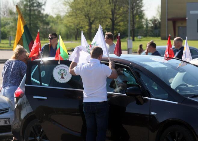 „Didžiojo šeimos gynimo maršo“ dalyvių pasiruošimas Akademijoje