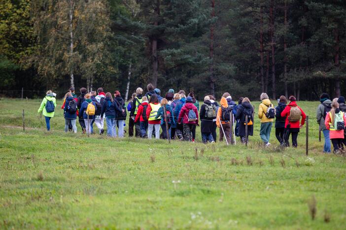 Mokytojų protesto eisena pėsčiomis iš Klaipėdos į Vilnių