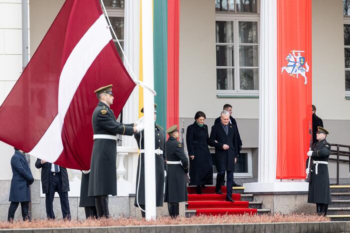 Trijų Baltijos valstybių vėliavų pakėlimo ceremonija