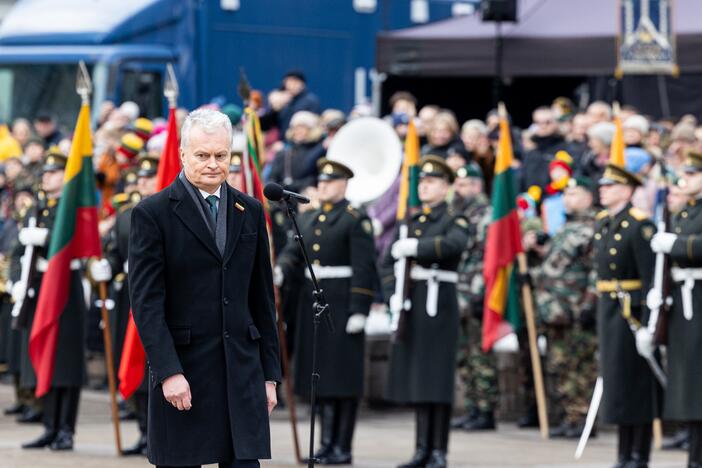 Trijų Baltijos valstybių vėliavų pakėlimo ceremonija