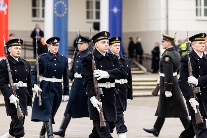 Trijų Baltijos valstybių vėliavų pakėlimo ceremonija