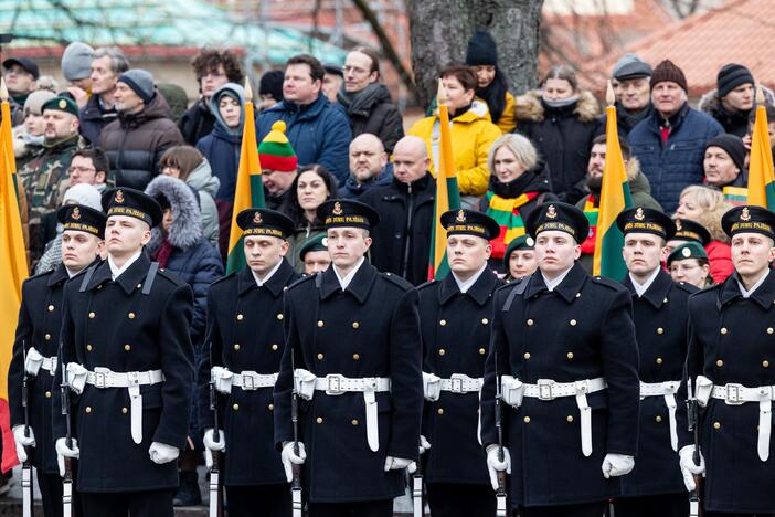 Trijų Baltijos valstybių vėliavų pakėlimo ceremonija