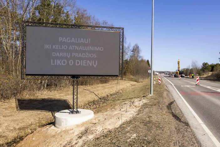 A14 kelio ruožo nuo Molėtų iki Utenos remonto pradžia