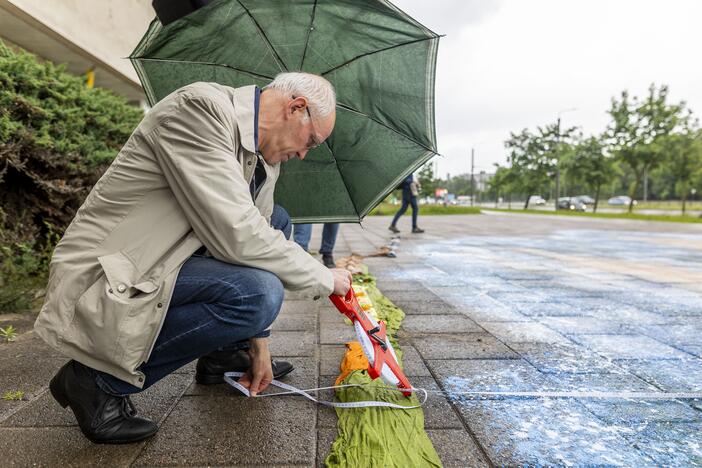 Vilniuje pristatytas didžiausias Lietuvoje 3D piešinys