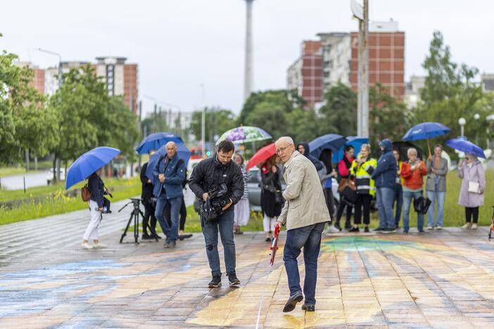 Vilniuje pristatytas didžiausias Lietuvoje 3D piešinys