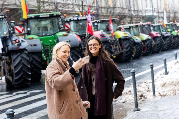 Protestuojantys ūkininkai Vilniuje