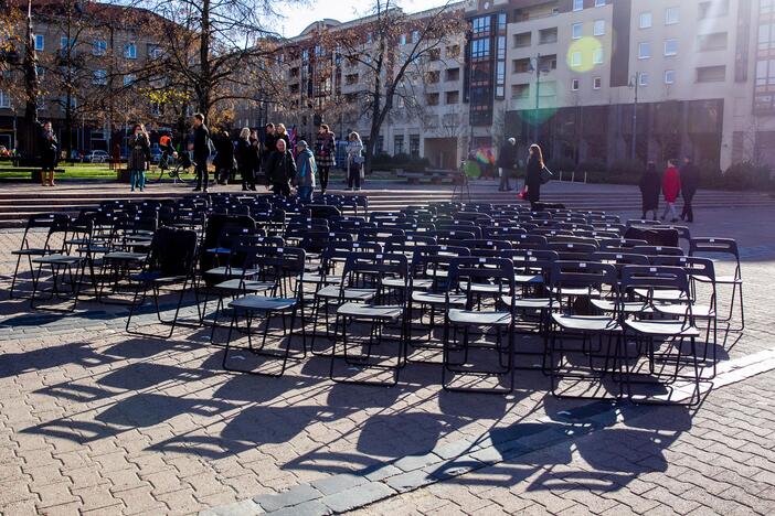 Aktorių protesto akcija prie Seimo