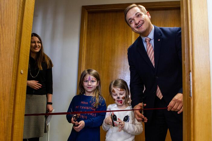 Vidaus reikalų ministerijoje įrengtas vaikų kambarys