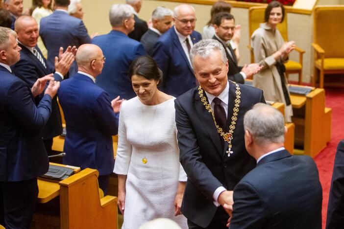 G. Nausėdos priesaikos ceremonija Seime