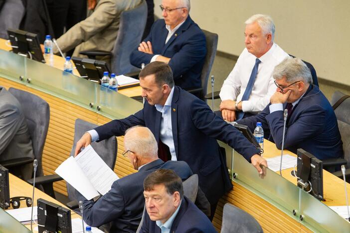 Seimas susirinko į neeilinę sesiją