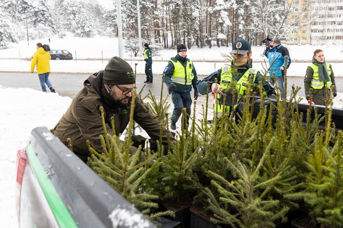 Policijos ir miškininkų akcija Vilniuje