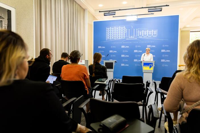 Premjerės spaudos konferencija dėl Kaliningrado tranzito