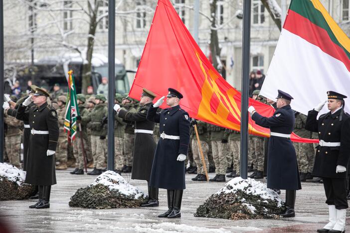 Iškilminga rikiuotė Kariuomenės dienos proga